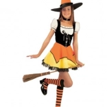 Boszorkány jelmez lányoknak XL