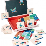 Mágneses összehajtható tábla – formák és számok