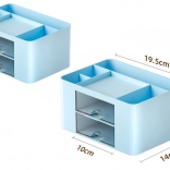 asztali rendező kék fiókokkal