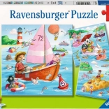 Ravensburger puzzle Állatok és vízi járművek 3x49 darab