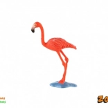 Karibi flamingó műanyag figura 9 cm