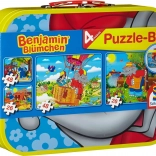 Schmidt puzzle Benjamin Kvítko 4v1 bádog bőröndben
