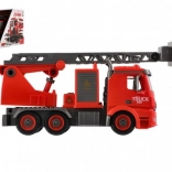 Csavarozható tűzoltóautó 36 cm fénnyel és hanggal, vizet spriccel