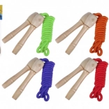 Ugrálókötél fa markolattal, 240 cm