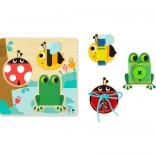 Fa aktív tábla állatokkal és válogatóval TOOKY TOY