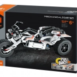 Visszahúzós meghajtású trike motor építőkészlet, 198 darab