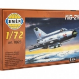 A MiG-21R repülőgép realisztikus modellje 1:72 méretarányban