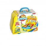 Konyhai készlet gyerekeknek autó formájú bőröndben