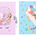 Emlékkönyv zárral 15 × 21 cm, 80 oldal