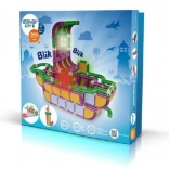 SEVA City 2 építőkészlet – műanyag konstrukciós szett LED modulokkal (467 darab)