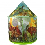 Gyerek sátor dinoszauruszokkal kertbe, zöld