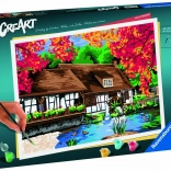 creart premium: malom – számozott kifestő