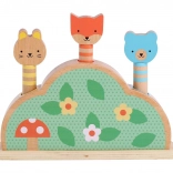 Petit Collage Petit Friends fa rugós játék