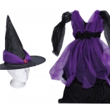 Karneváli jelmez boszorkány lila