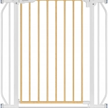 Lionelo Truus Slim biztonsági korlát – fehér és természetes fa