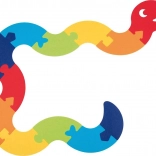 Padló kontúros puzzle Kígyó XXL