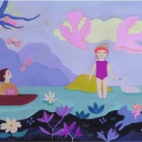 Panorámás tó puzzle, 100 darab, DJECO