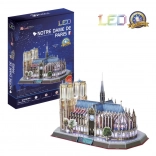 Világító 3D puzzle Notre-Dame-katedrális 149 darab