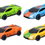 Driftelő versenykisautó, lendkerekes, 15,5 cm