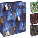 Ajándéktáska M Karácsonyi motívumokkal