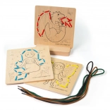 Bigjigs Toys fűzés számok szerint – mesék