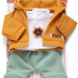 Ruhaszett újszülött Reborn kismajomnak 32 cm – 3 részes készlet