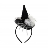 Fejpánt kis kalappal és pókkal