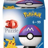 3D Puzzle Pokémon Master Ball Ravensburgertől - 54 darab