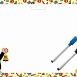 Kétoldalas A4-es tábla filctollakkal - Kisvakond