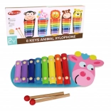 Fa xilofon gyerekeknek, 34 cm