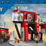 LEGO City tűzoltóállomás tűzoltóautóval