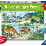 Puzzle Dinoszauruszok Világa 2x24 darab Ravensburger