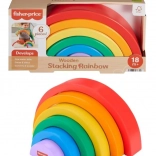 Fisher-Price fából készült rakásolható szivárvány gyerekeknek