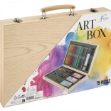 Fa művészeti bőrönd művészeknek