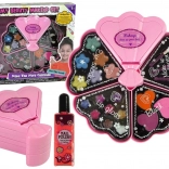 Rózsaszín csigahéj alakú kozmetikai készlet