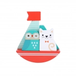 Fa összerakható játék Bagoly és Macska