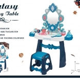 Interaktív gyermek kozmetikai asztal világítással és kiegészítőkkel
