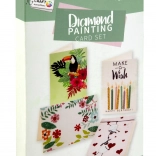 Gyémántfestésű üdvözlőlapok borítékokkal