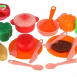 Gyerek étkészlet kosárban kiegészítőkkel