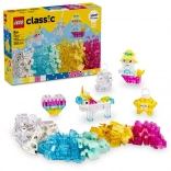 LEGO Classic varázslatos készlet átlátszó kockákkal