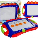 Mágneses tábla Kék bélyegzők Pictionary