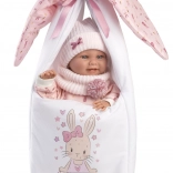 Llorens New Born kislány – élethű baba, teljes vinyl testtel, 40 cm