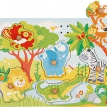 Goki fa hangos berakó puzzle állatok a zoóból