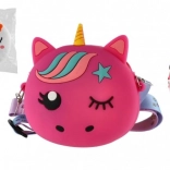 Gyerek szilikon pénztárca zsinórral - különböző színek