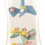 Djeco fa csörgő szivárványos gyöngyökkel és forgó propellerekkel