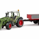 Bruder traktor Fendt Vario 211 elülső homlokrakodóval és billenő pótkocsival 1:16