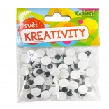 Mozgó szemek 12 mm, 80 db