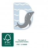 small foot fa betű D