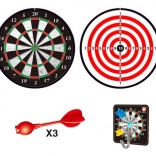 Kétoldalas mágneses céltábla 15 cm, 3 darab nyíllal