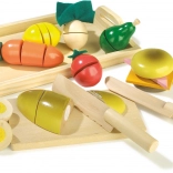 SMALL FOOT fa reggelizőkészlet szeleteléshez